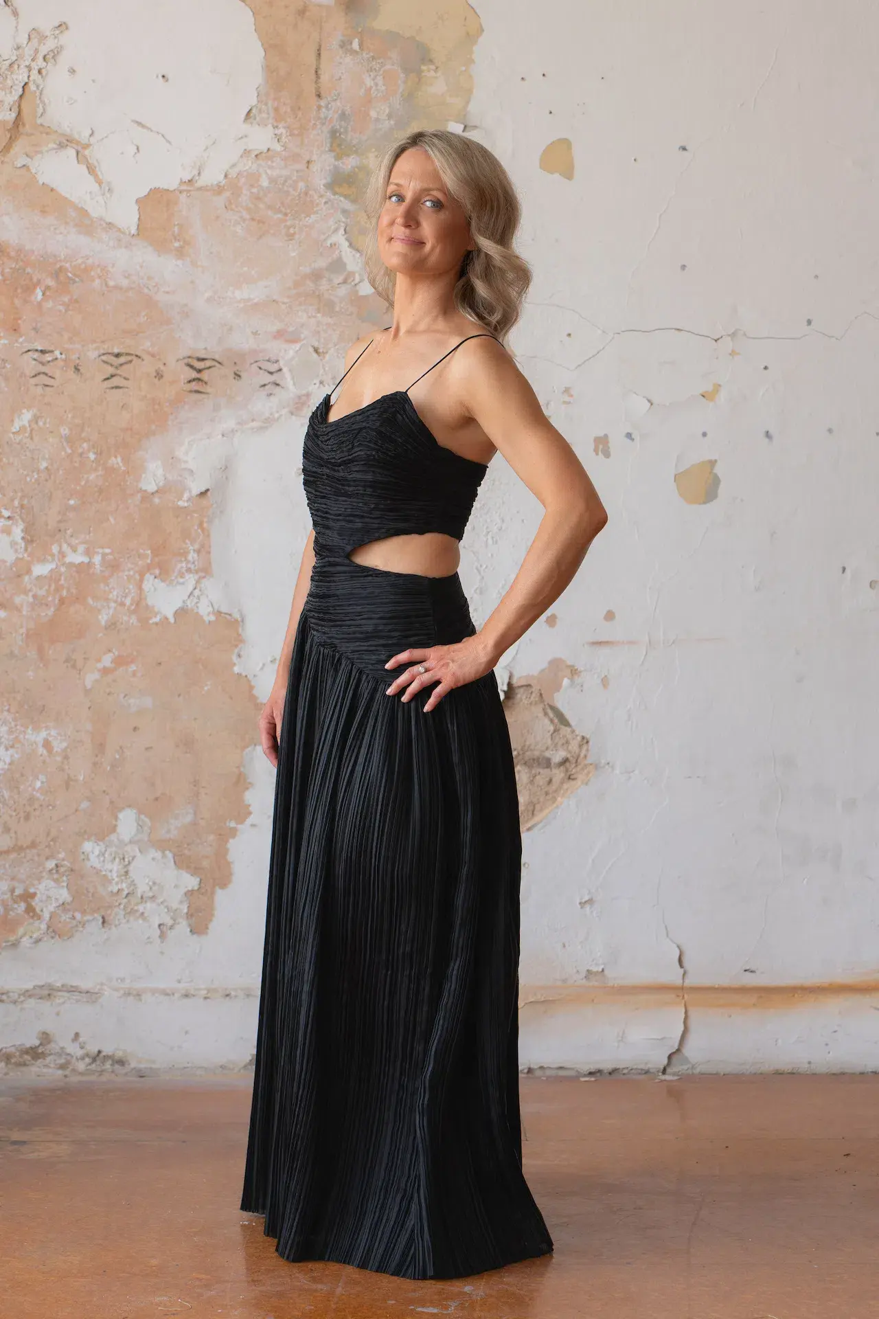 Aje Laurier Wave Maxi Dress Black Size 8 - Image 3