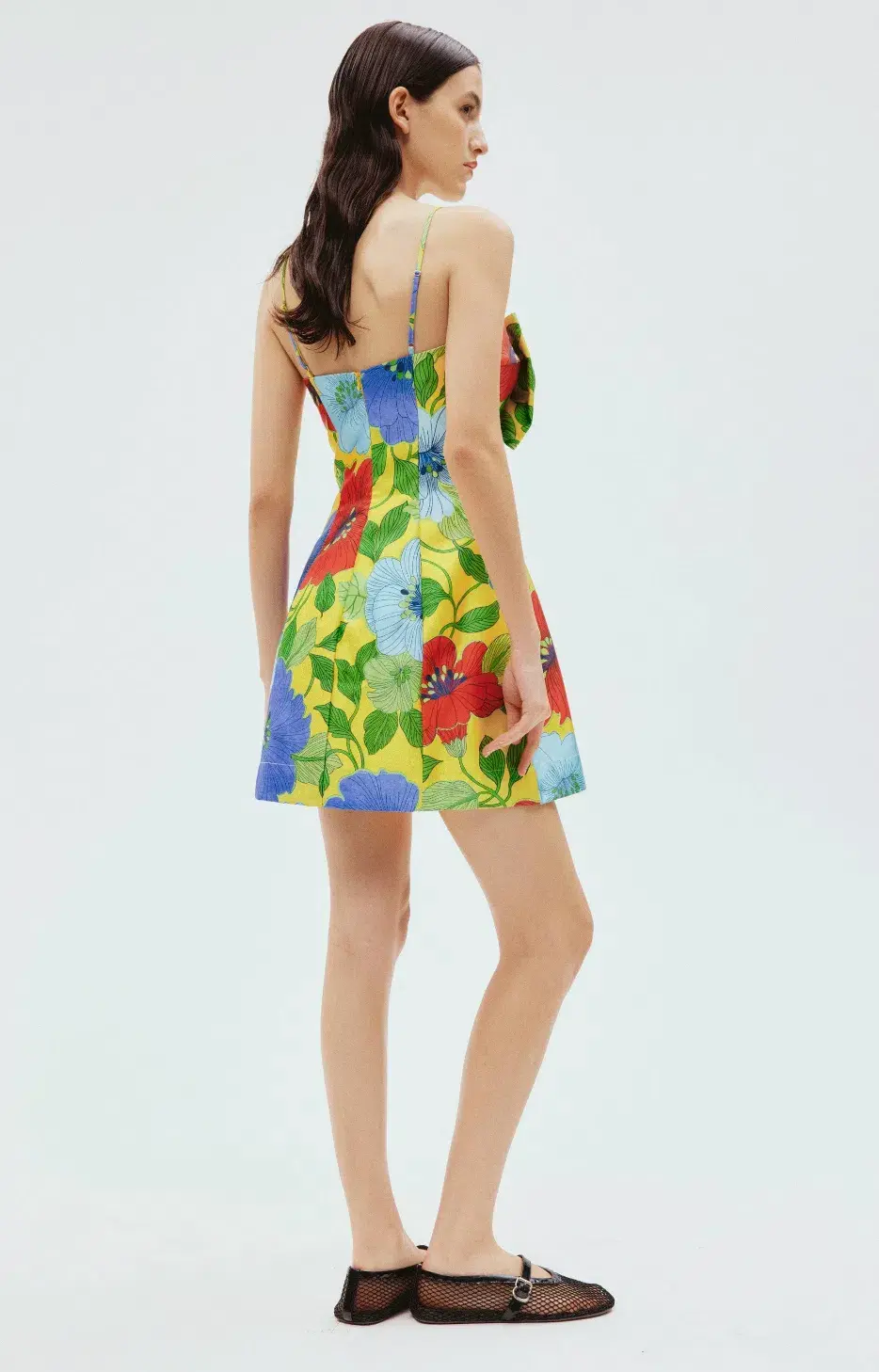 Alemais Verna Bow Mini Dress Floral Size 12 for rent on The Volte - main image