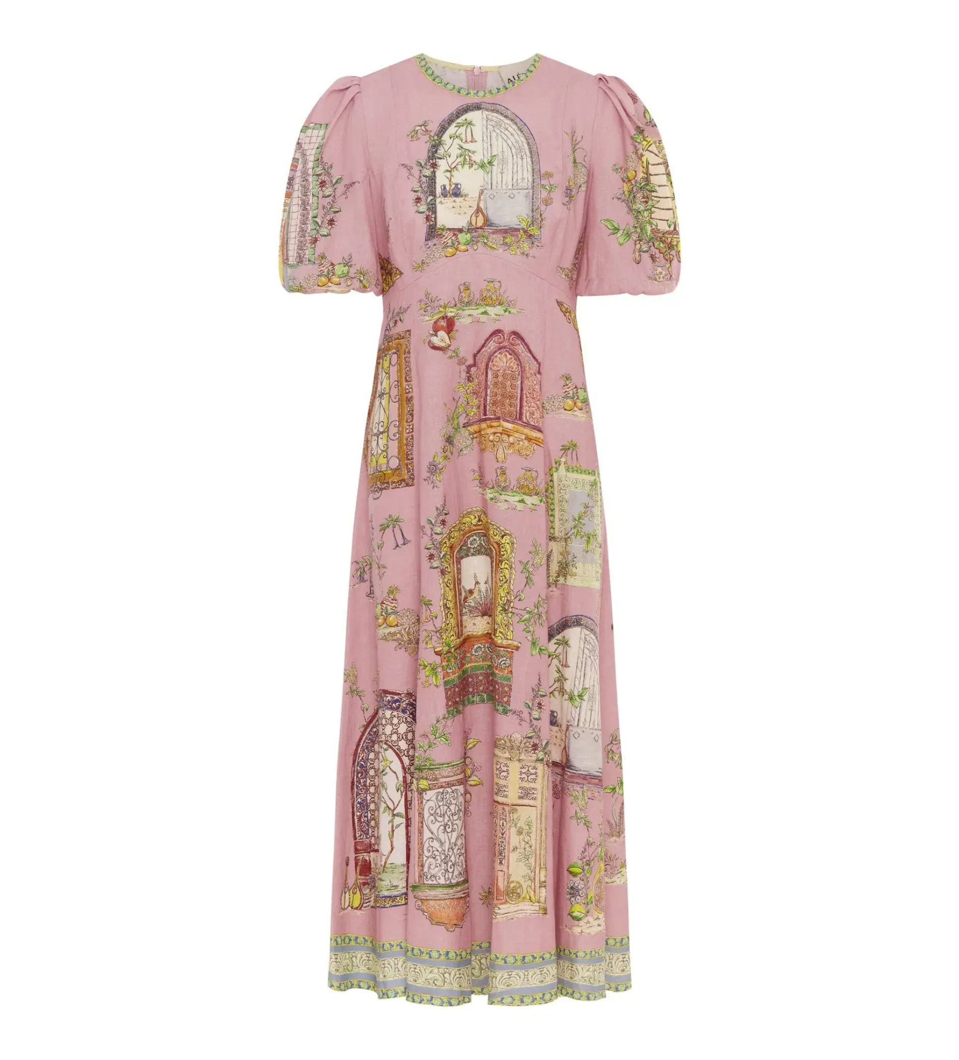 Alemais Monte Midi Dress Print Size 10 - Image 3
