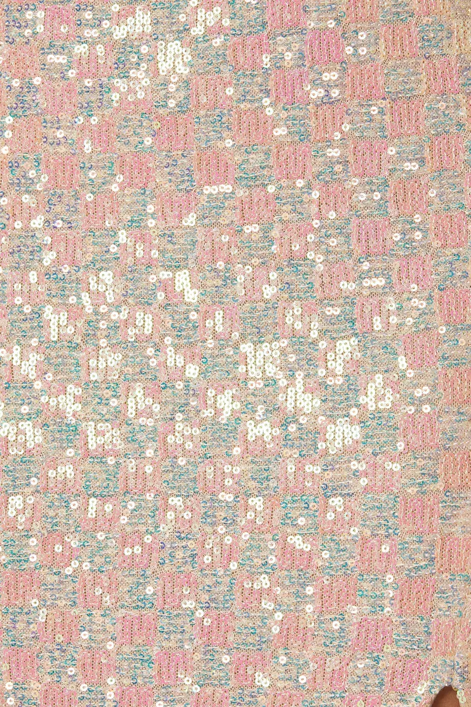 Winona Indeko One shoulder Sequin Midi Dress Pearlescent Peach Size 6  for rent on The Volte - main image