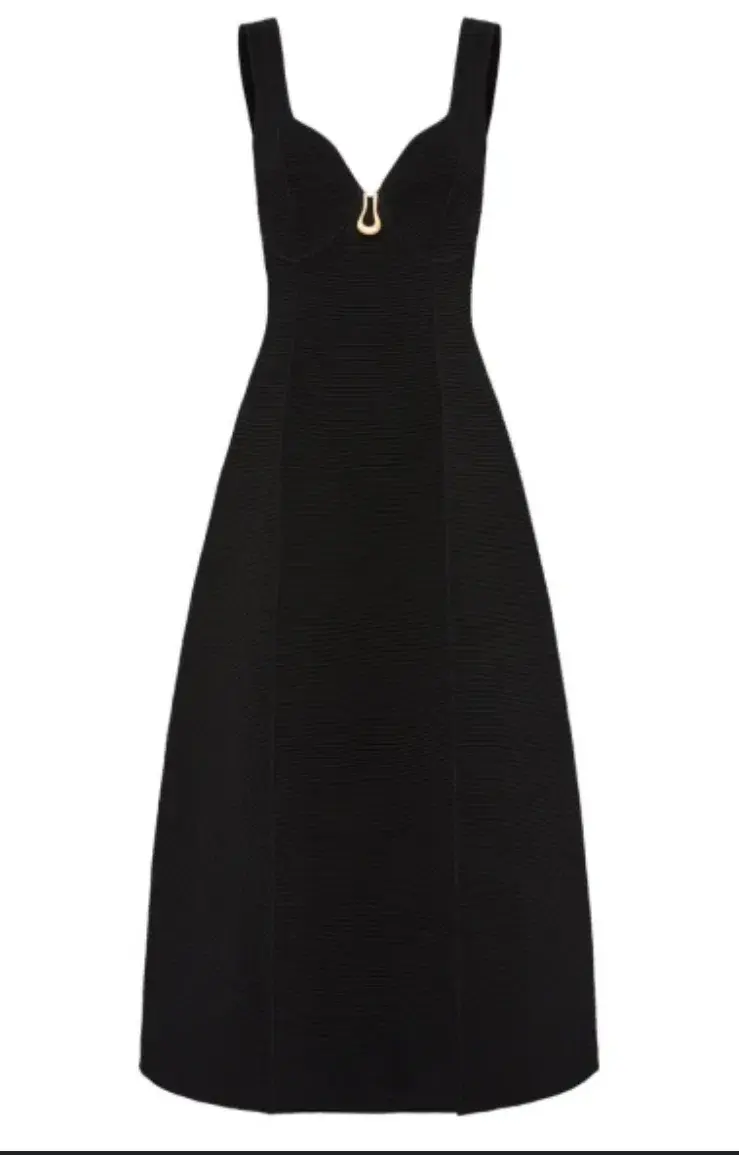 Aje Marisole Knit Midi Dress Black Size 8 - Image 4