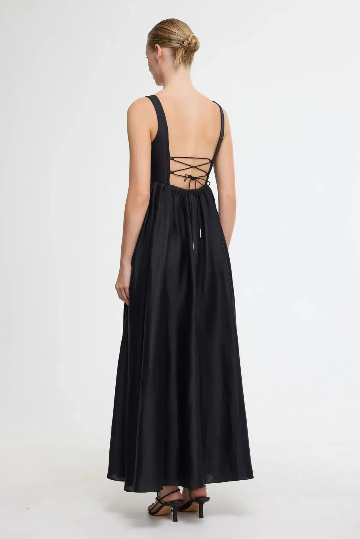 Acler Sandgate Midi Dress Black Size 8 - Image 4