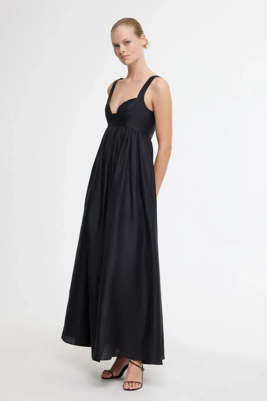 Acler Sandgate Midi Dress Black Size 8 - Image 2