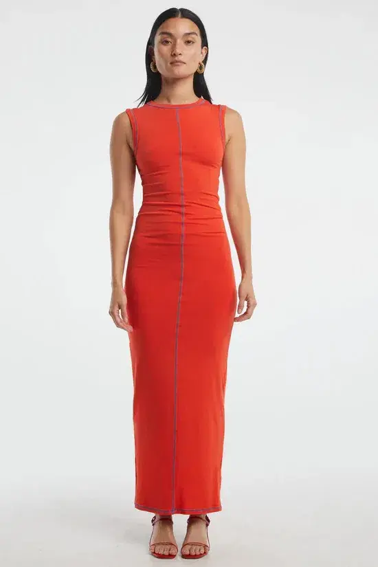 The Line By K Inez Dress Persimon Size 8 - Image 3