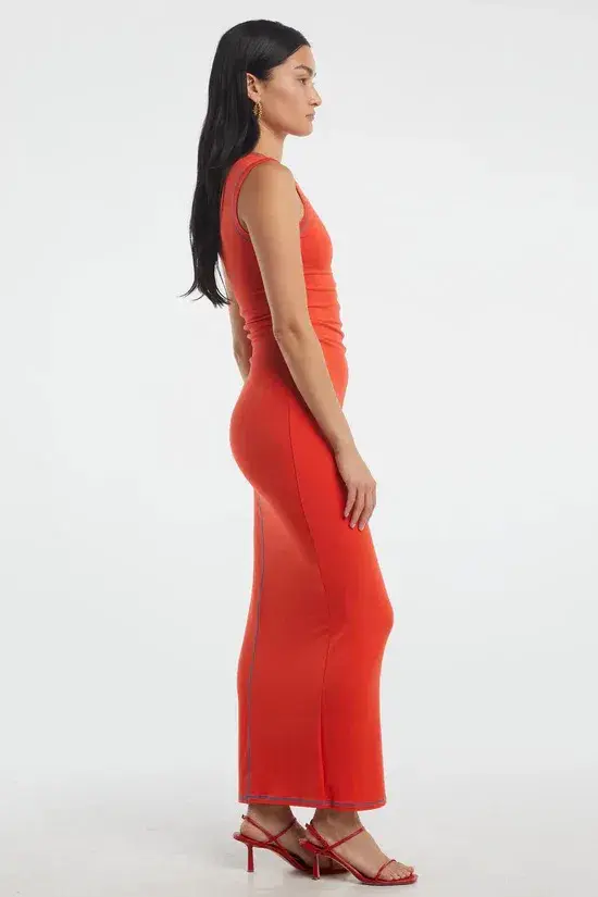 The Line By K Inez Dress Persimon Size 8 - Image 6