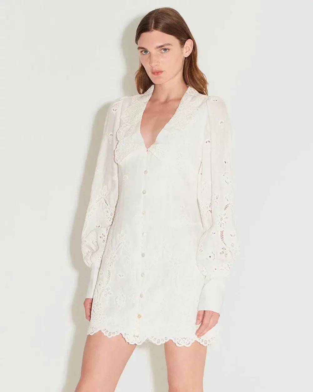 Hansen and Gretel Amity Mini Dress White Size 8 - Image 3