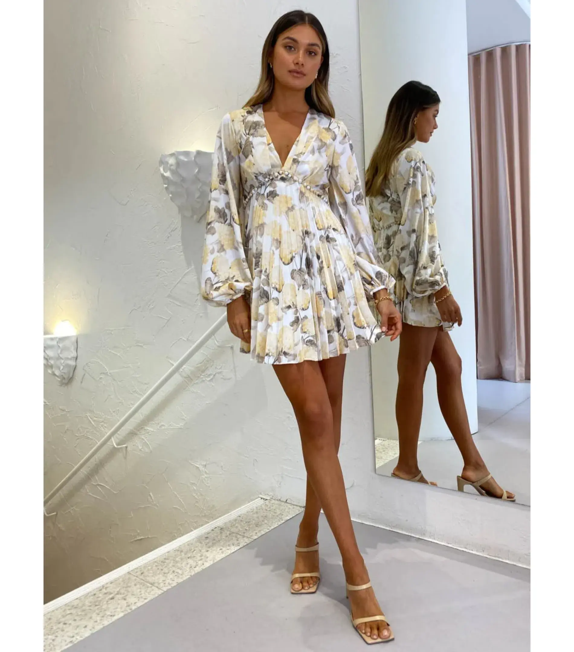 Acler Faris Dress Hydrangea Garden Print Size 10  - Image 1