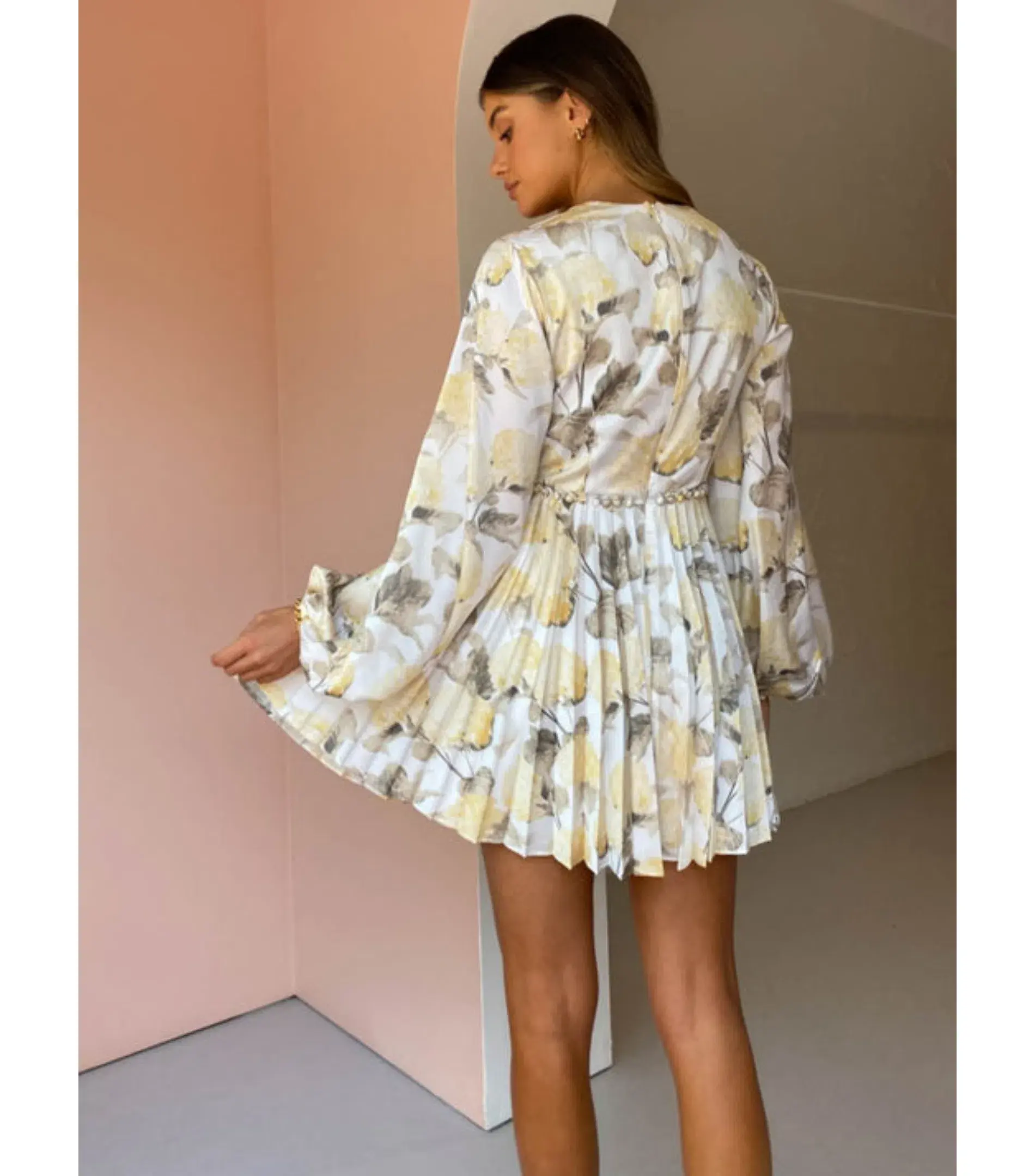 Acler Faris Dress Hydrangea Garden Print Size 10  - Image 2