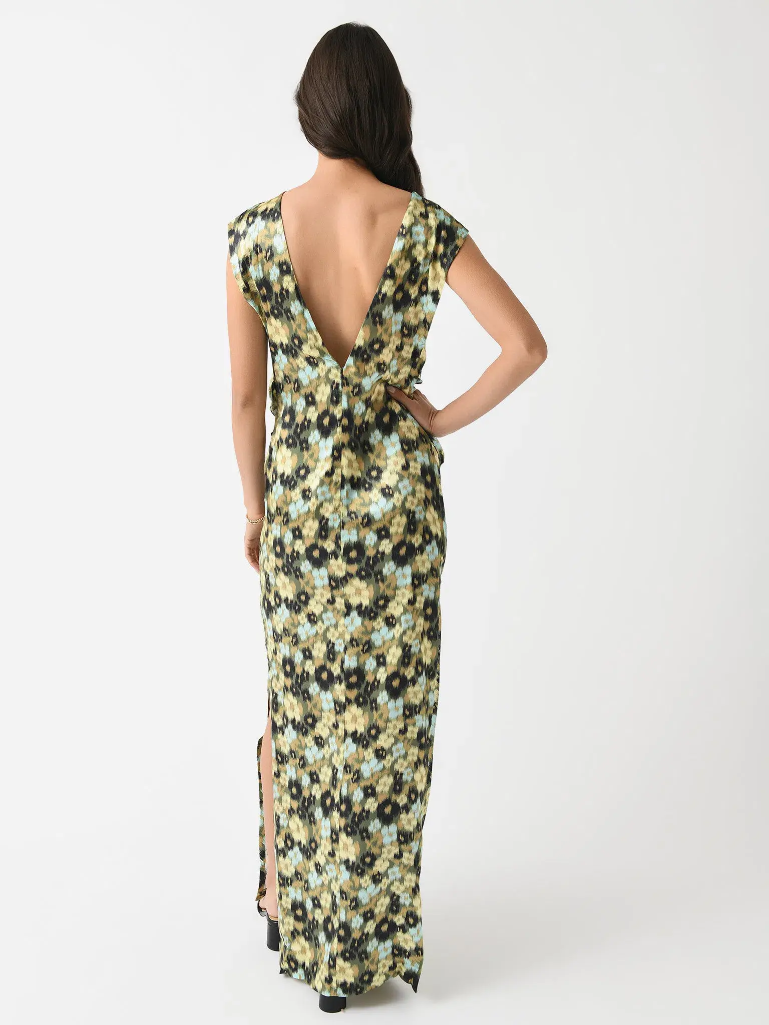 Lee Matthews Bella Drape Dress Green Size 0/Au 6 - Image 2