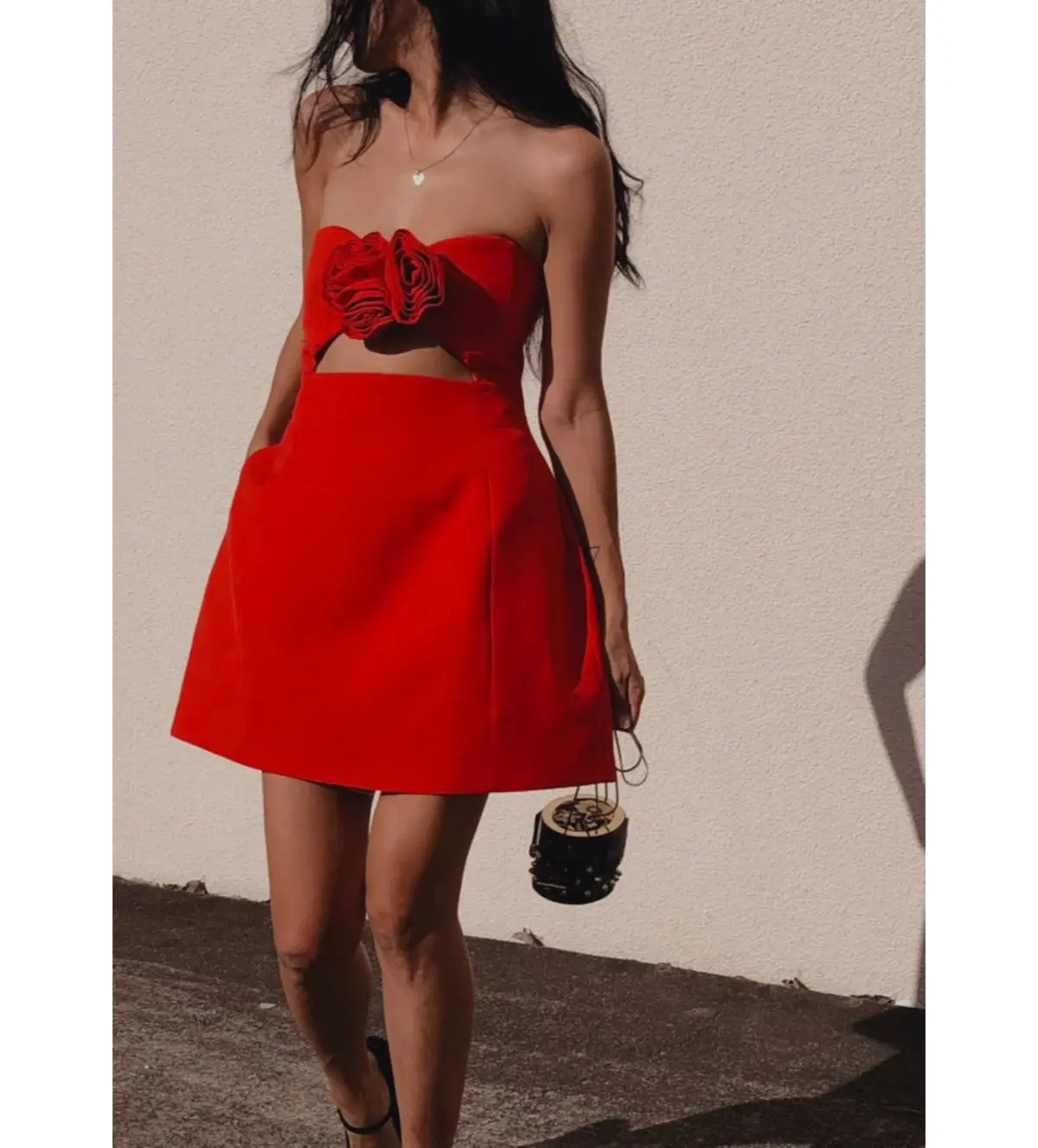 Yojani Boutique Valencia Mini Dress Red Size 12  - Image 1