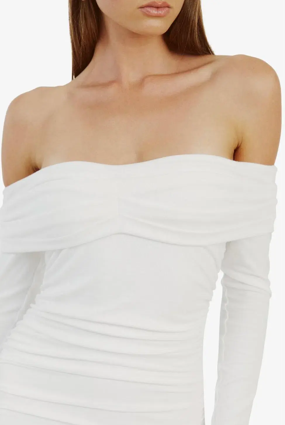 Bardot Arkie Knit Maxi Dress Ivory Size AU 8 - Image 3