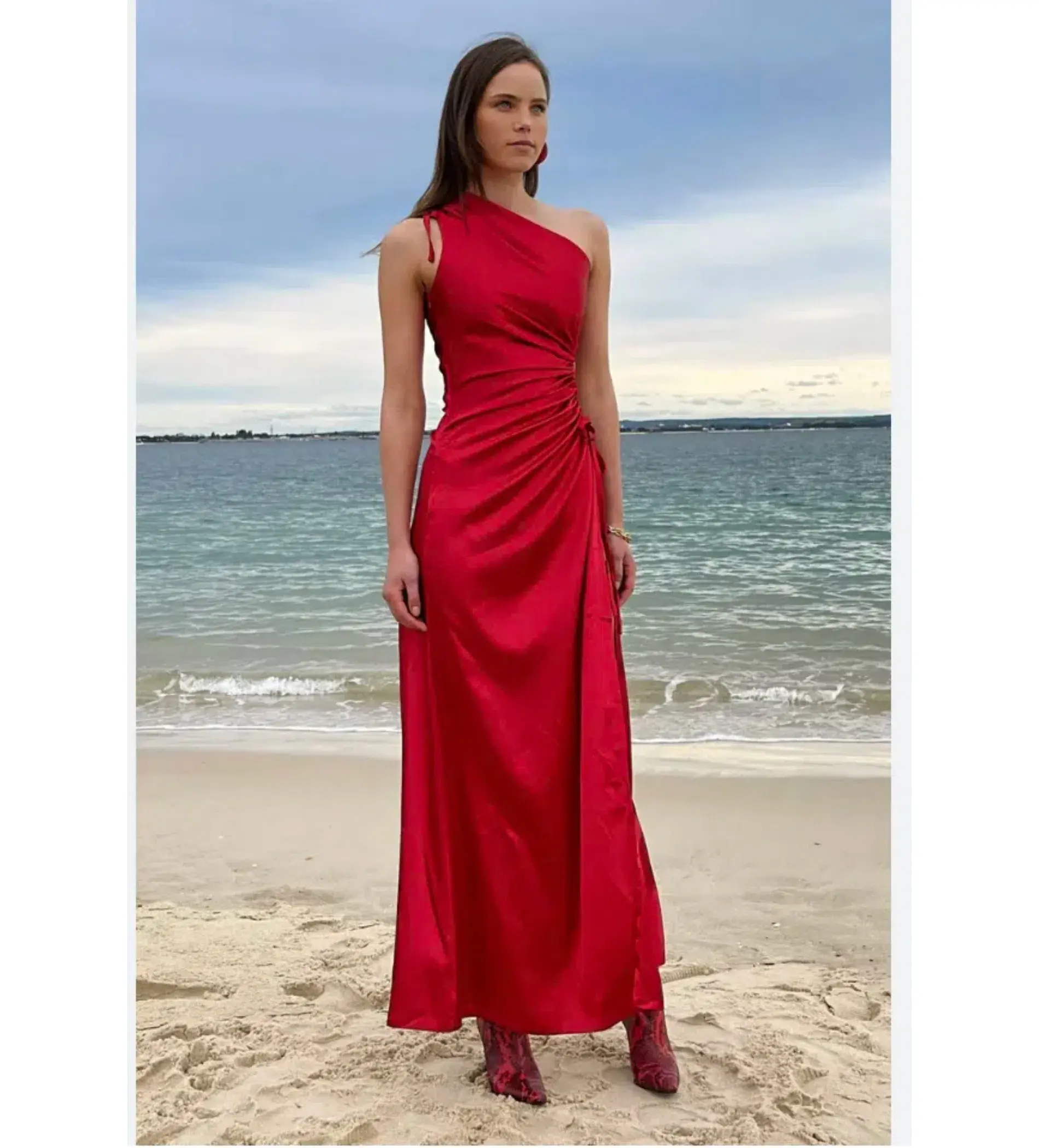 Sonya Moda Nour Maxi Dress in Red Size AU 12 - Image 1