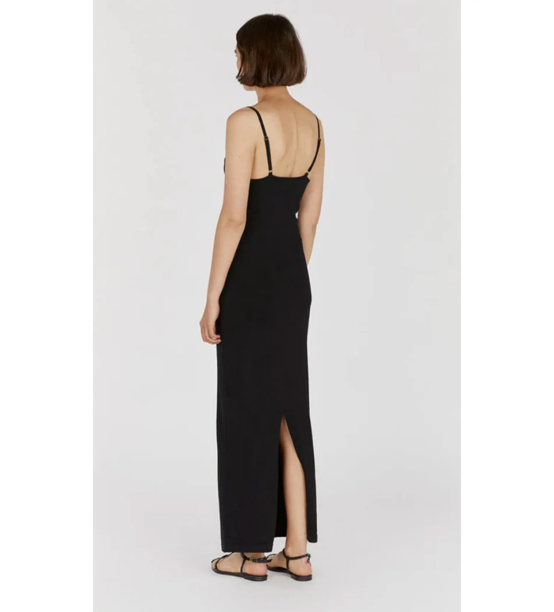 Dissh Cora Black Knit Maxi Dress Black Size AU 12 - Image 2