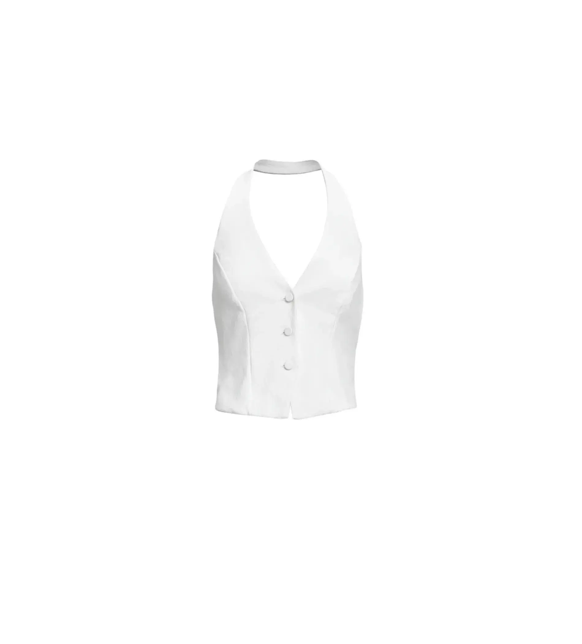 Kookai Oyster Vest Top in Natural White Size AU 10  - Image 4