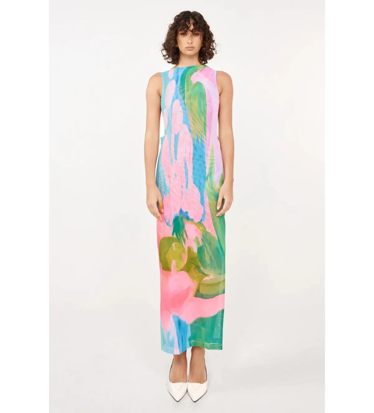 She is OLLÁ Luelle Midi Dress In Gaia Size Small / AU 8 - Image 1