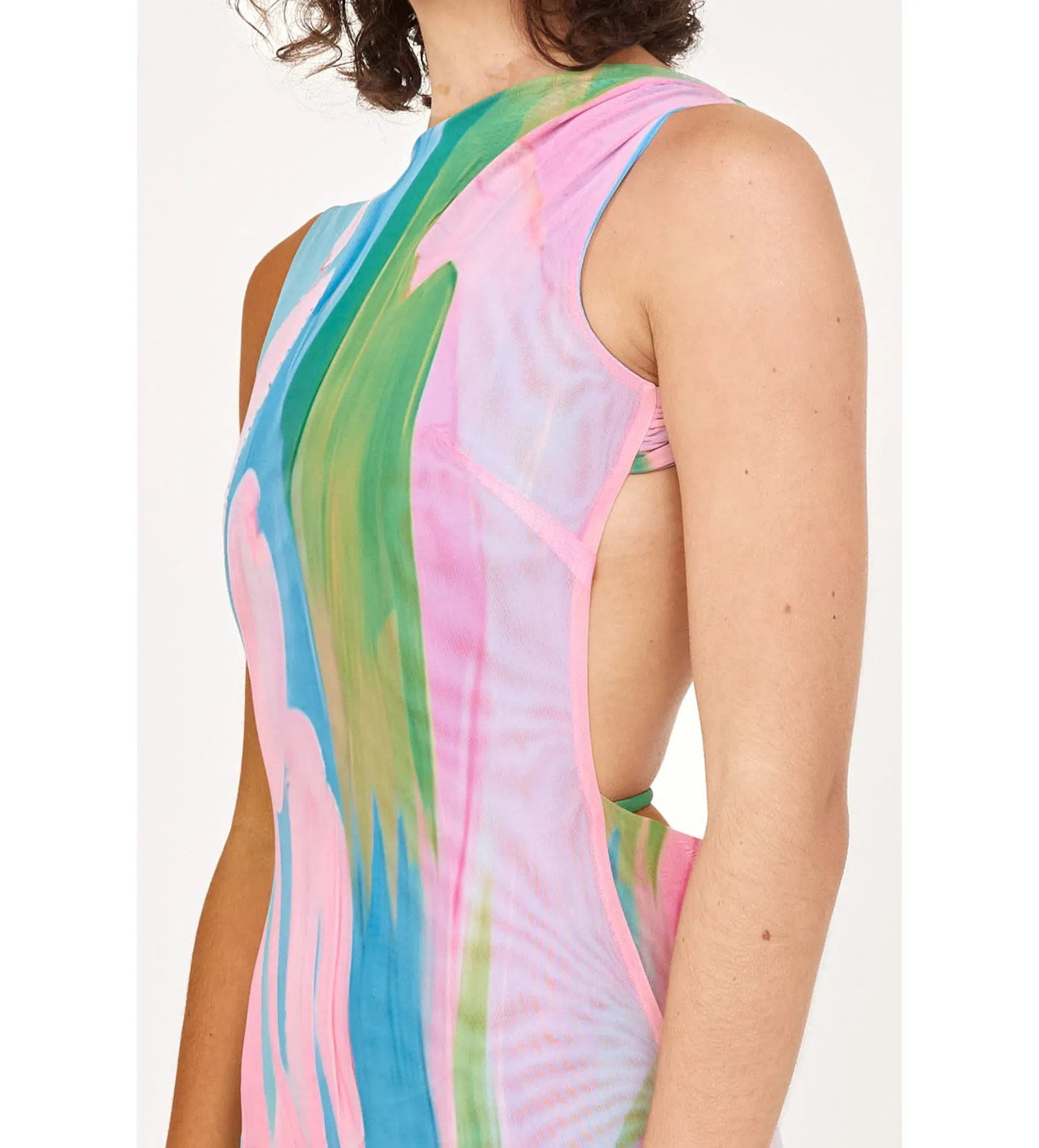 She is OLLÁ Luelle Midi Dress In Gaia Size Small / AU 8 - Image 2