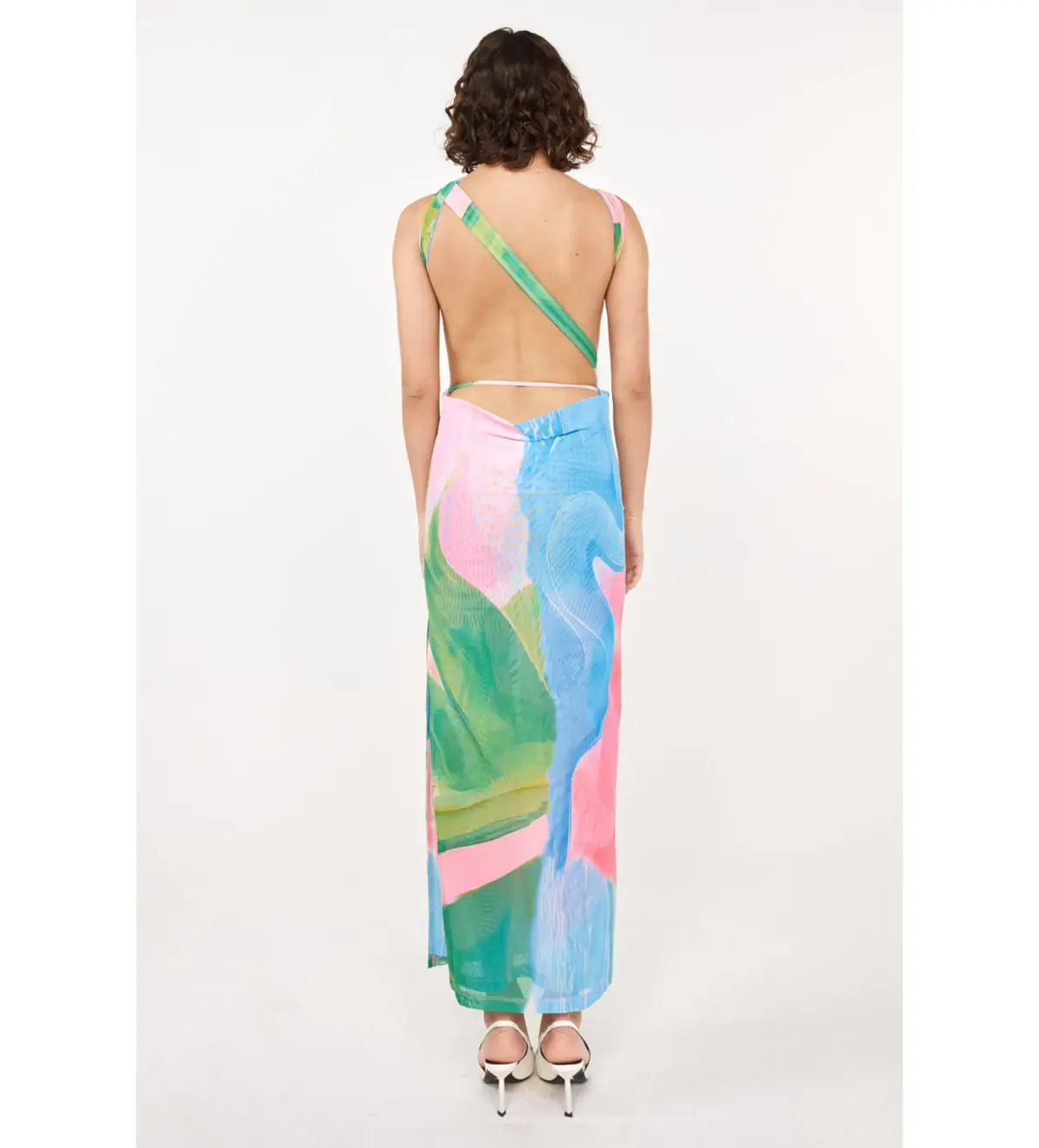 She is OLLÁ Luelle Midi Dress In Gaia Size Small / AU 8 - Image 4