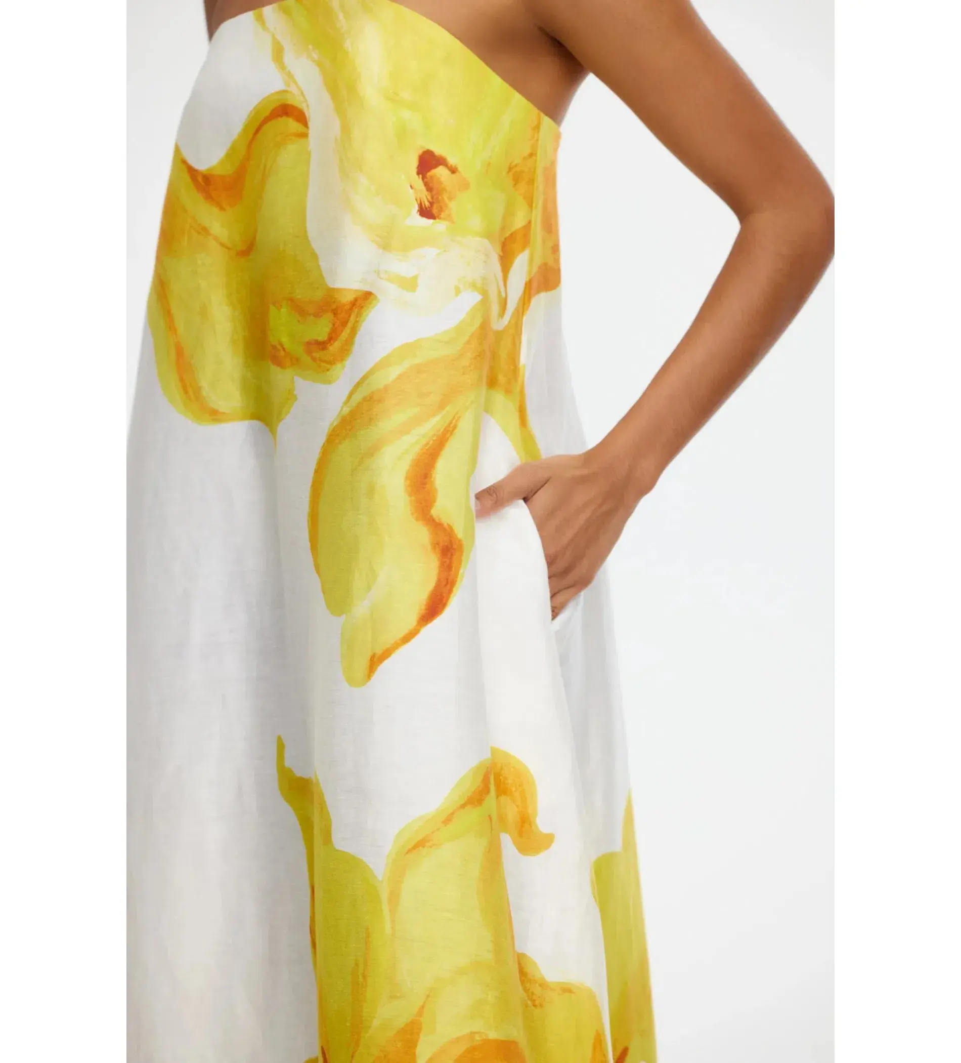 Acler Hopton Dress in Ivory Calla Lily Size AU 8 - Image 2