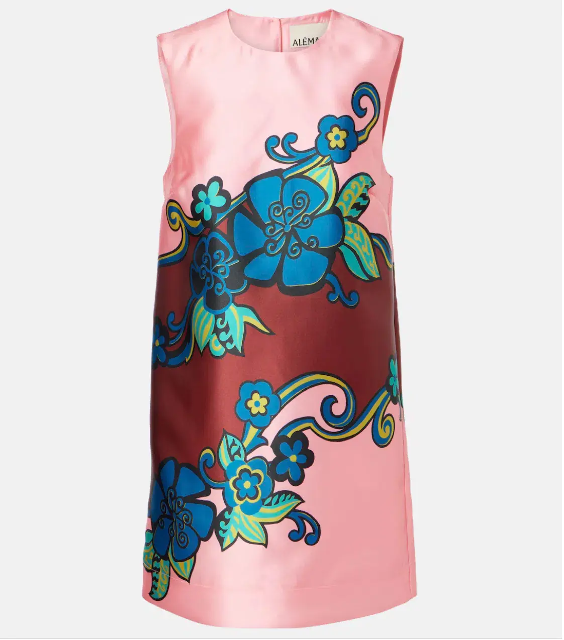 Alémais Azalea Floral Mini Dress Pink Floral Size AU 16 - Image 4