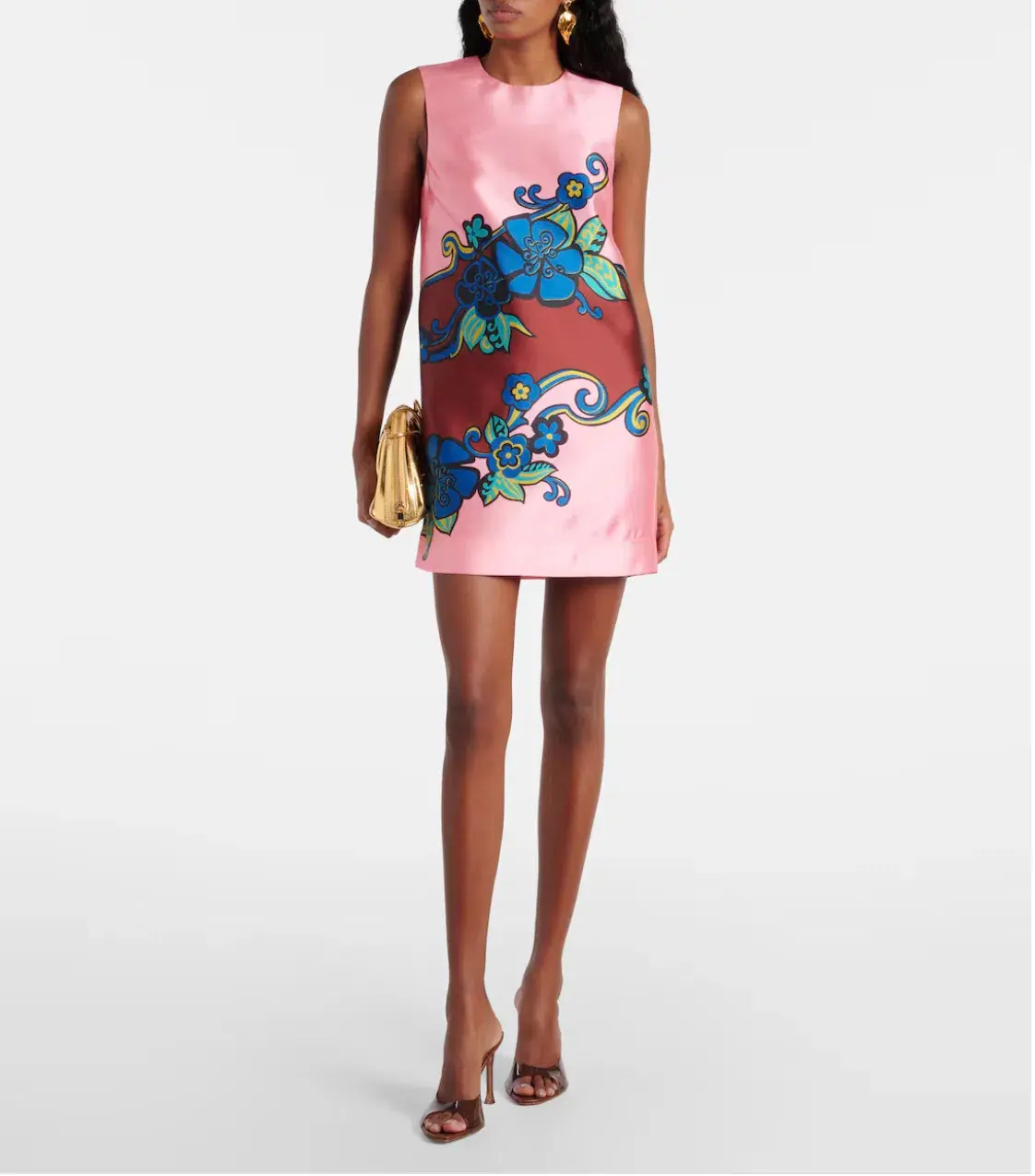 Alémais Azalea Floral Mini Dress Pink Floral Size AU 16 - Image 1
