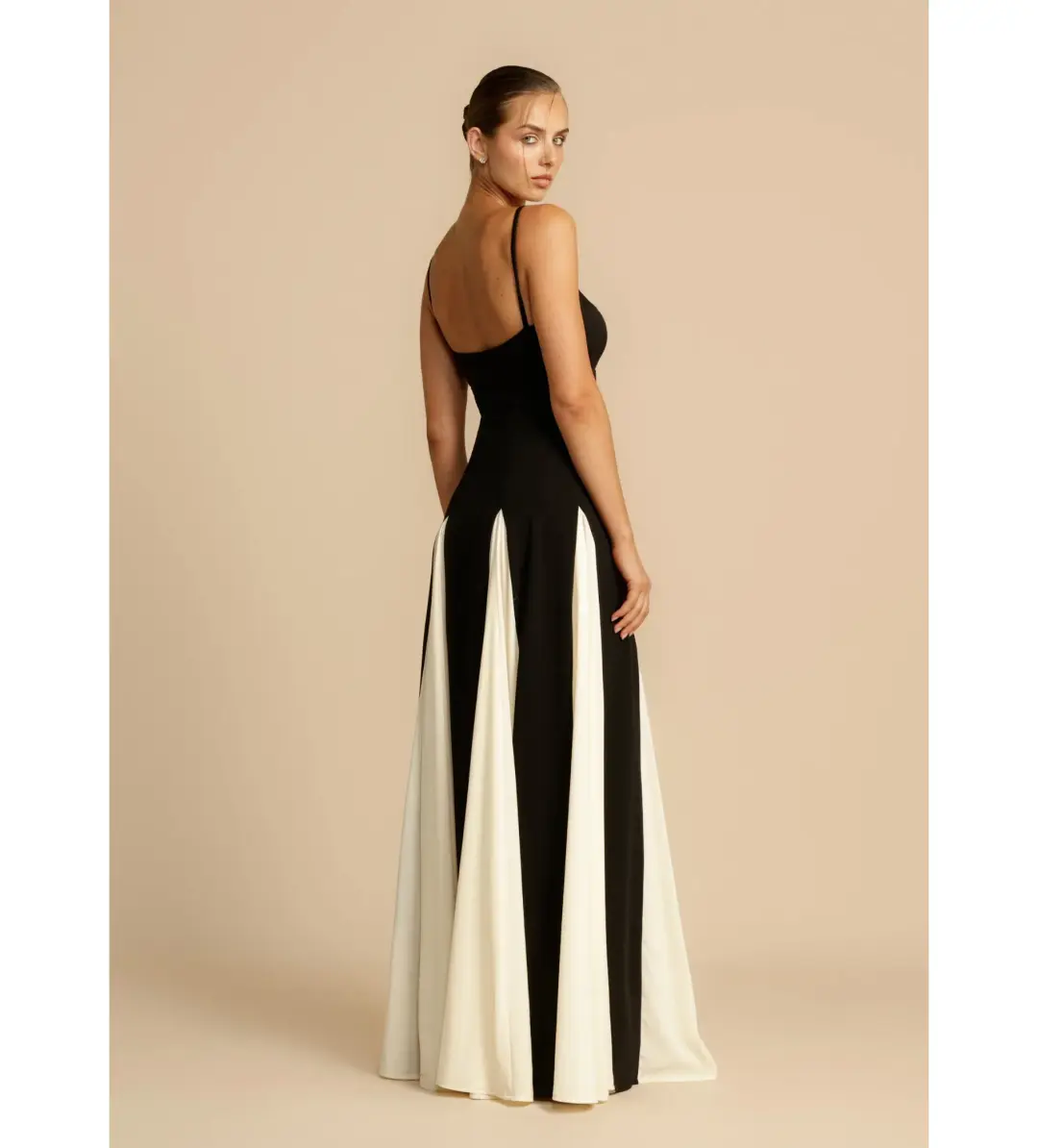 Arcina Ori Paloma Dress Black/White Size AU 14 for rent on The Volte - main image