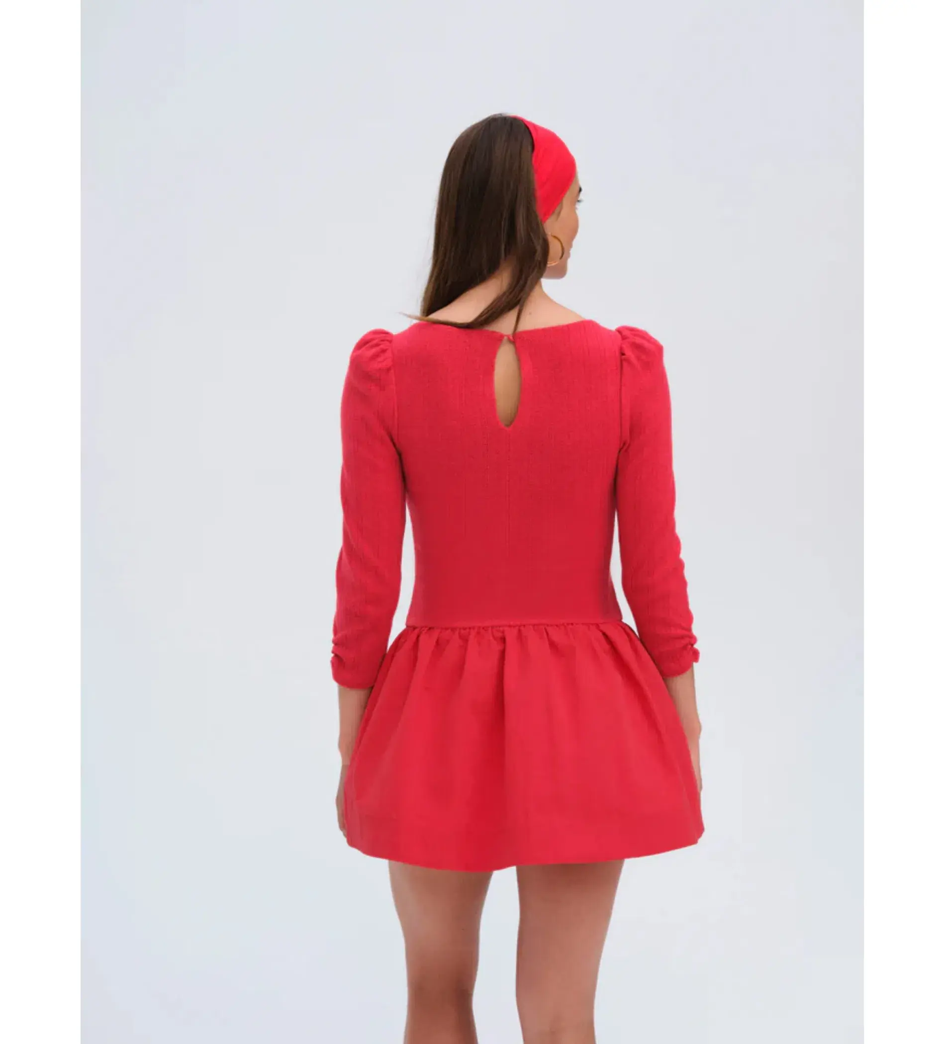 For Love and Lemons Pointelle Mini Dress Red Size S / AU 8  - Image 4