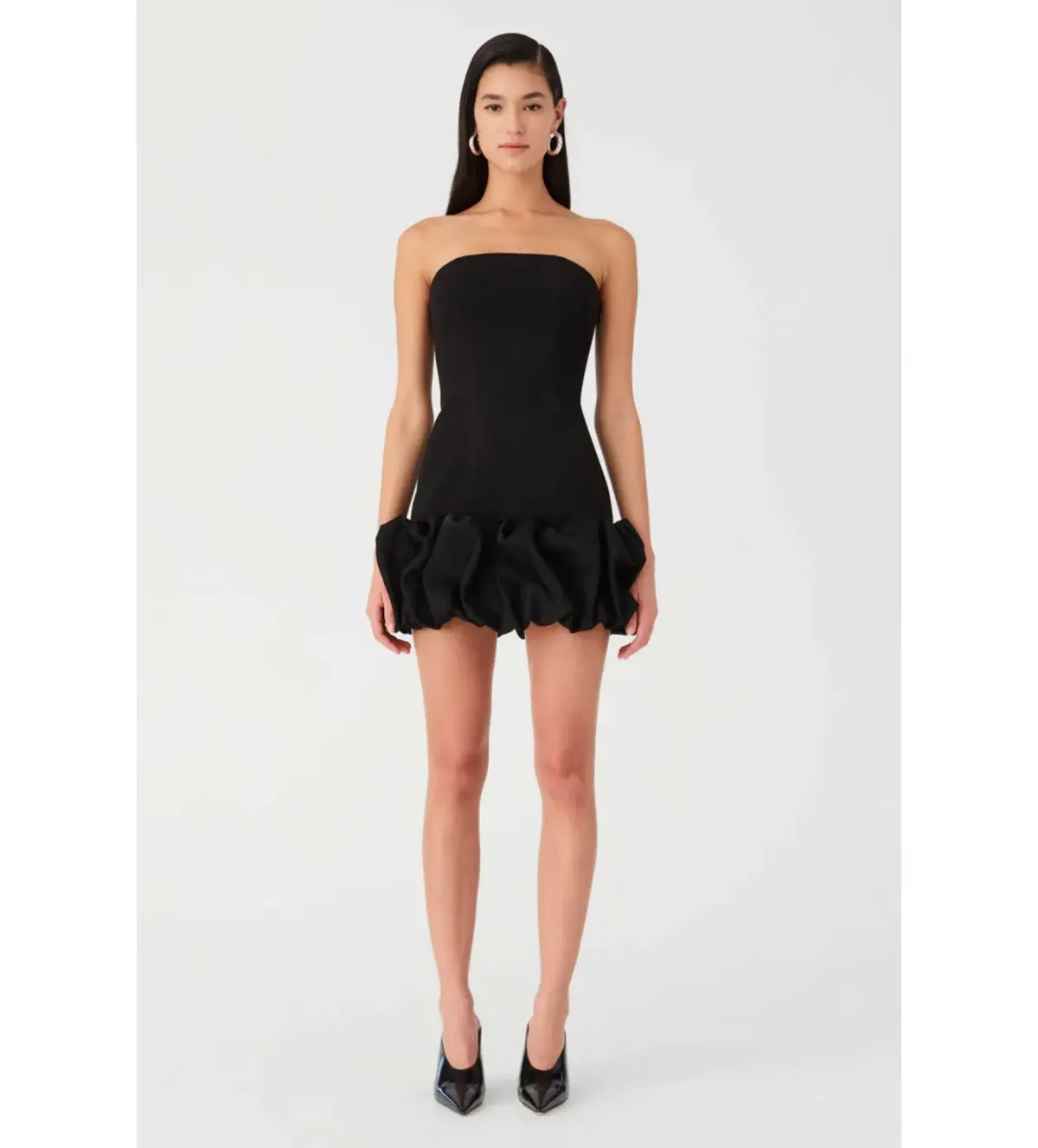 Misha Saphira Crepe Knit Dress Black Size 12/L - Image 2