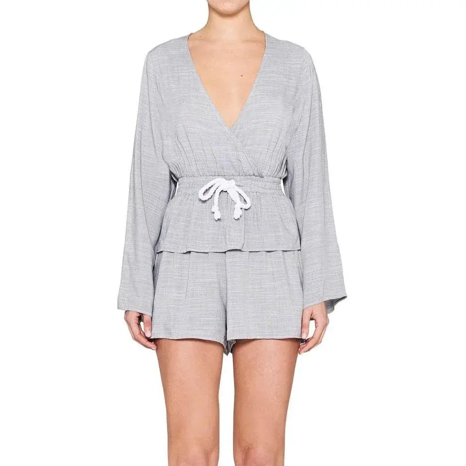 Elka Collective Claudia Jumpsuit Blue Grey Size 6 - Image 1