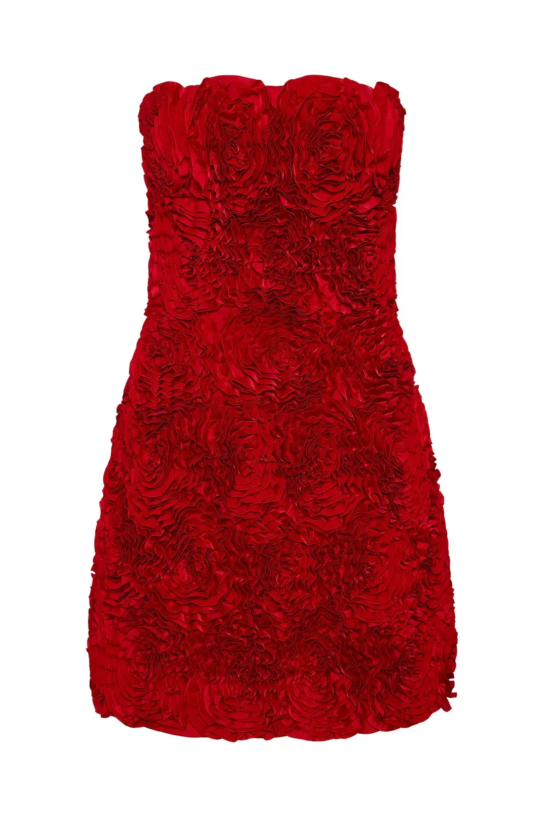 Aje Gazer Rosette Mini Dress Scarlet Red Size 6 for rent on The Volte - main image