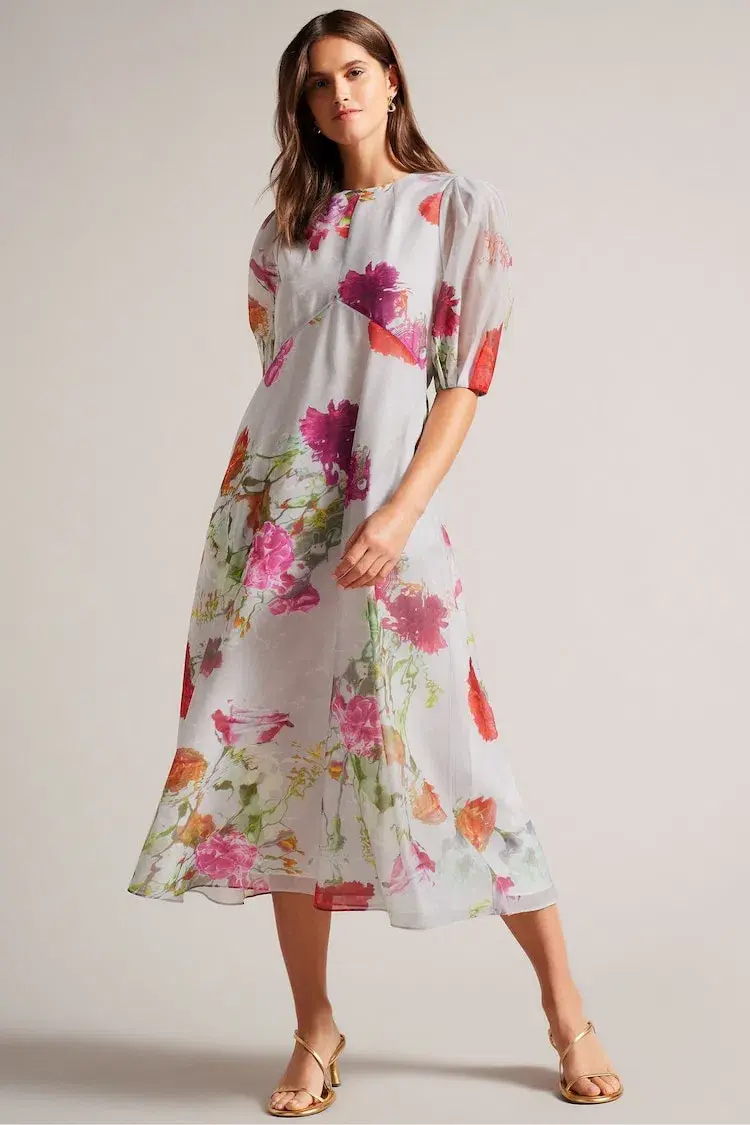 Ted Baker Mekayla Empire Midi Dress Size 5 / AU 16 - Image 6