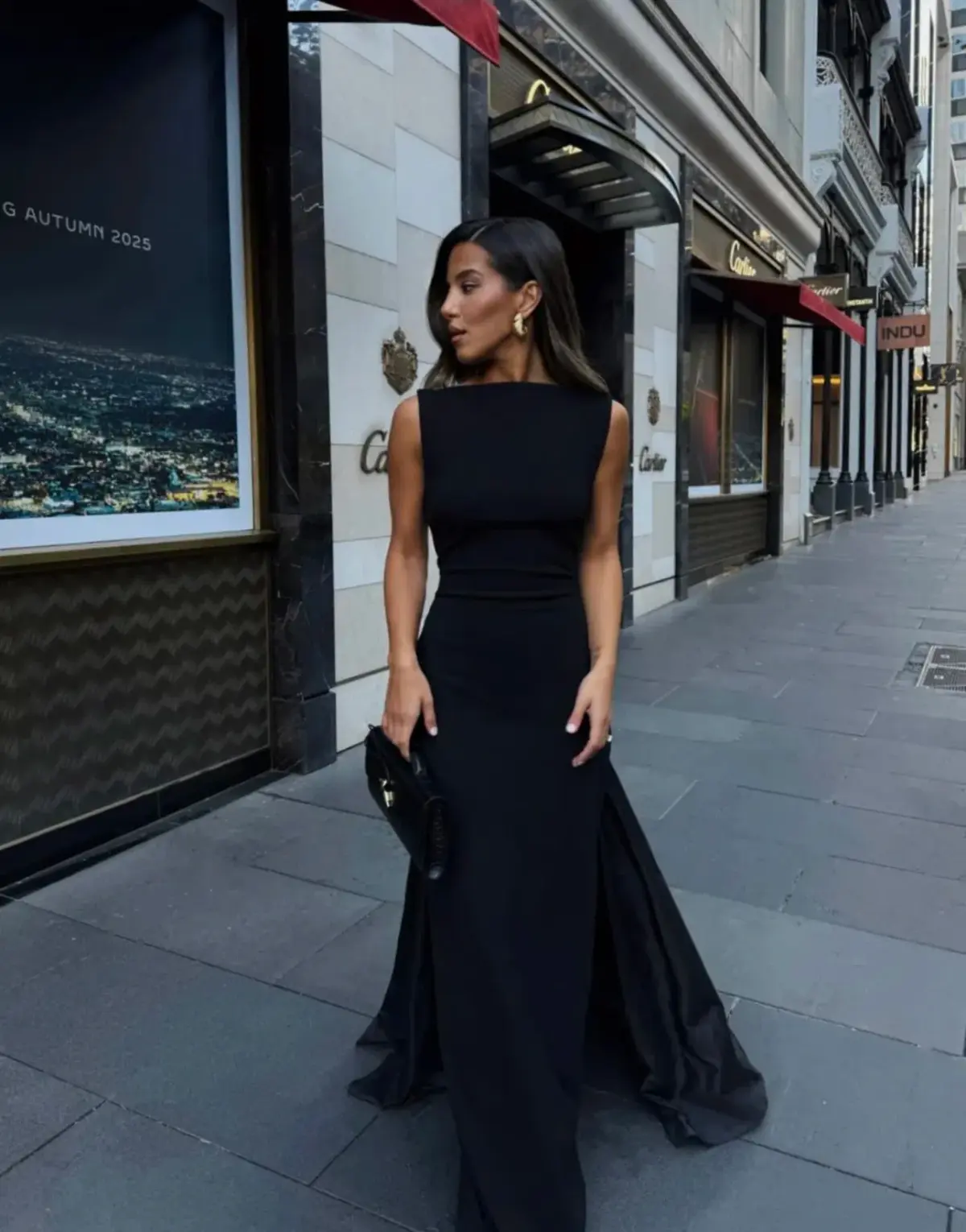 Effie Kats Christal Gown Black Size 8  - Image 1