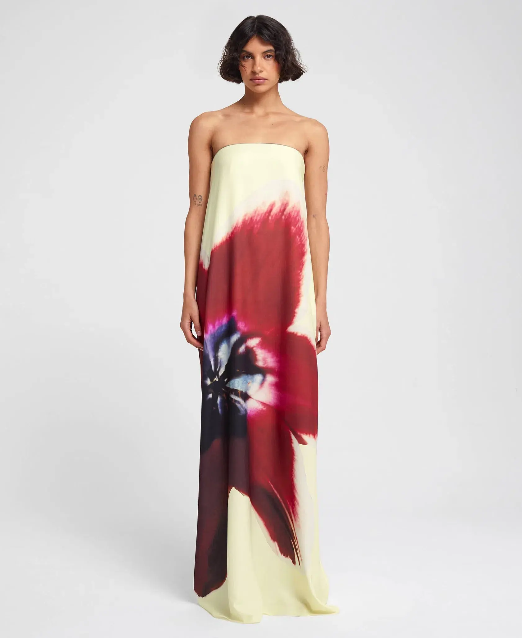 Rat & Boa Antheia Dress Cream Print Size S/M (AU 8/10) - Image 1