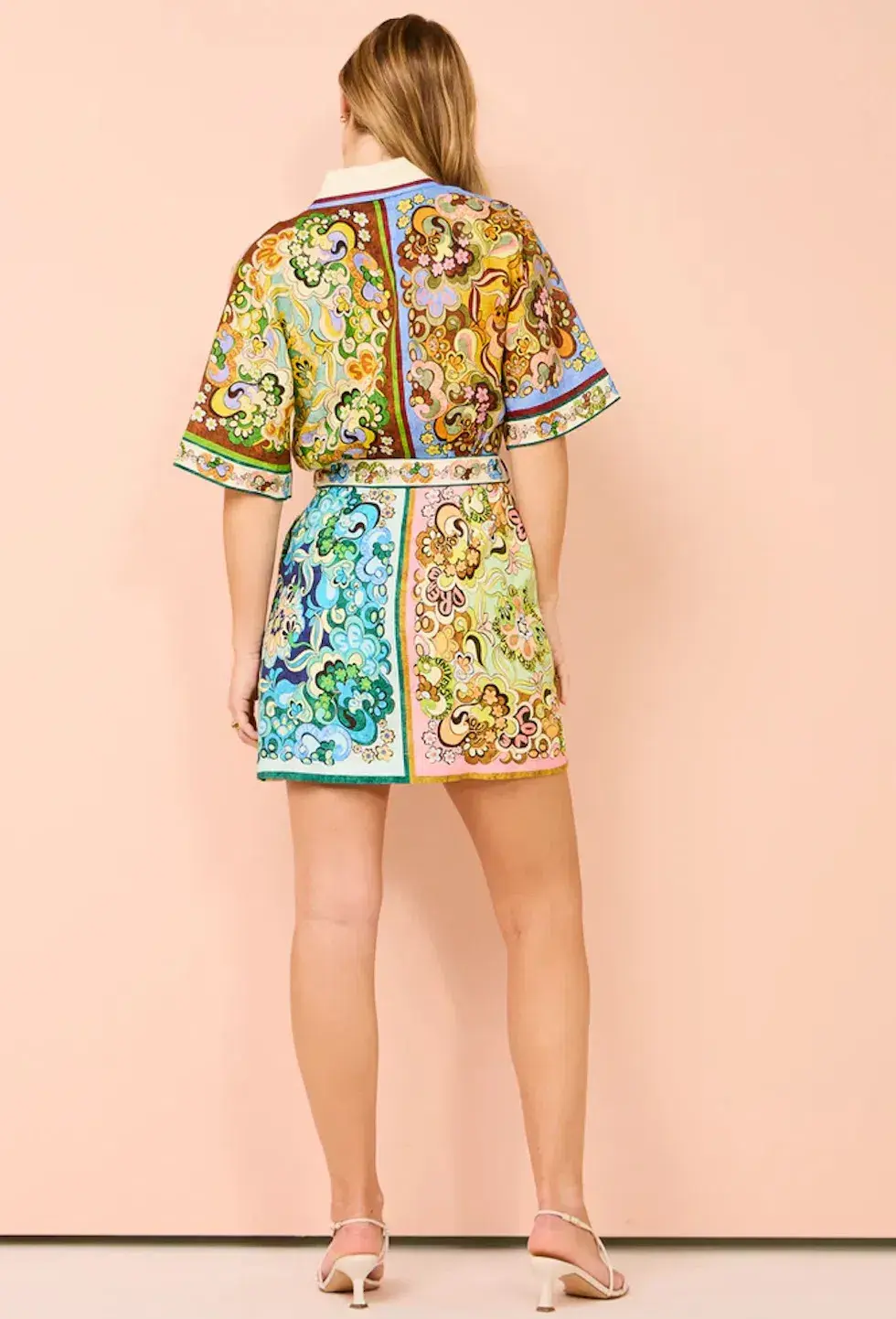 Alemais Dreamer Mini Shirt Dress Print Size 8 - Image 3