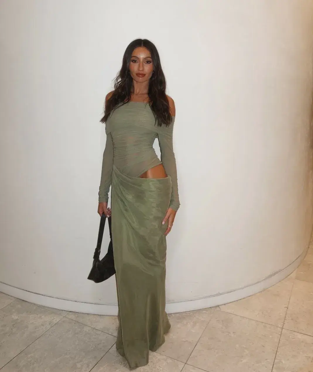 Benni Yasmin Maxi Dress Pistachio Size AU 6 for rent on The Volte - main image