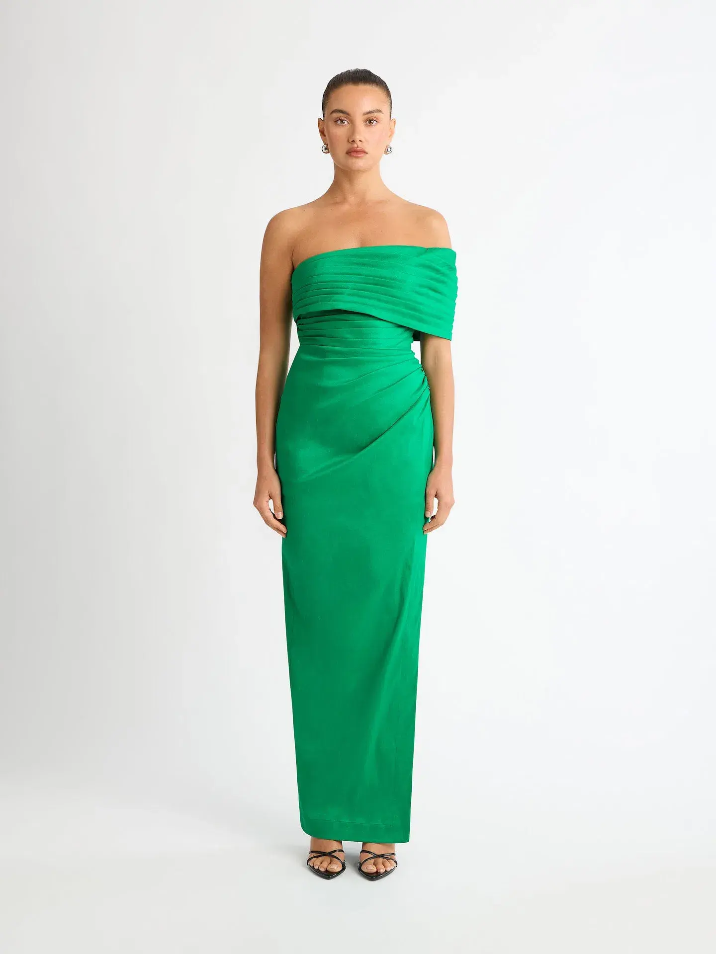Sheike Giselle Gown Jade Green Size 10 - Image 6