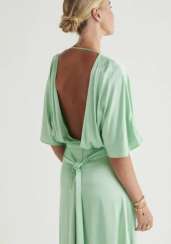 Mos The Label Calista Maxi Dress In Mint Size 14  - Image 2