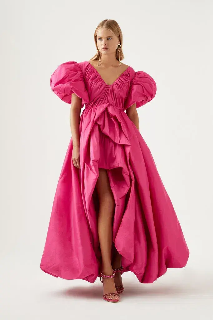 Aje Manifestation Gown Fuchsia Size 14 for rent on The Volte - main image