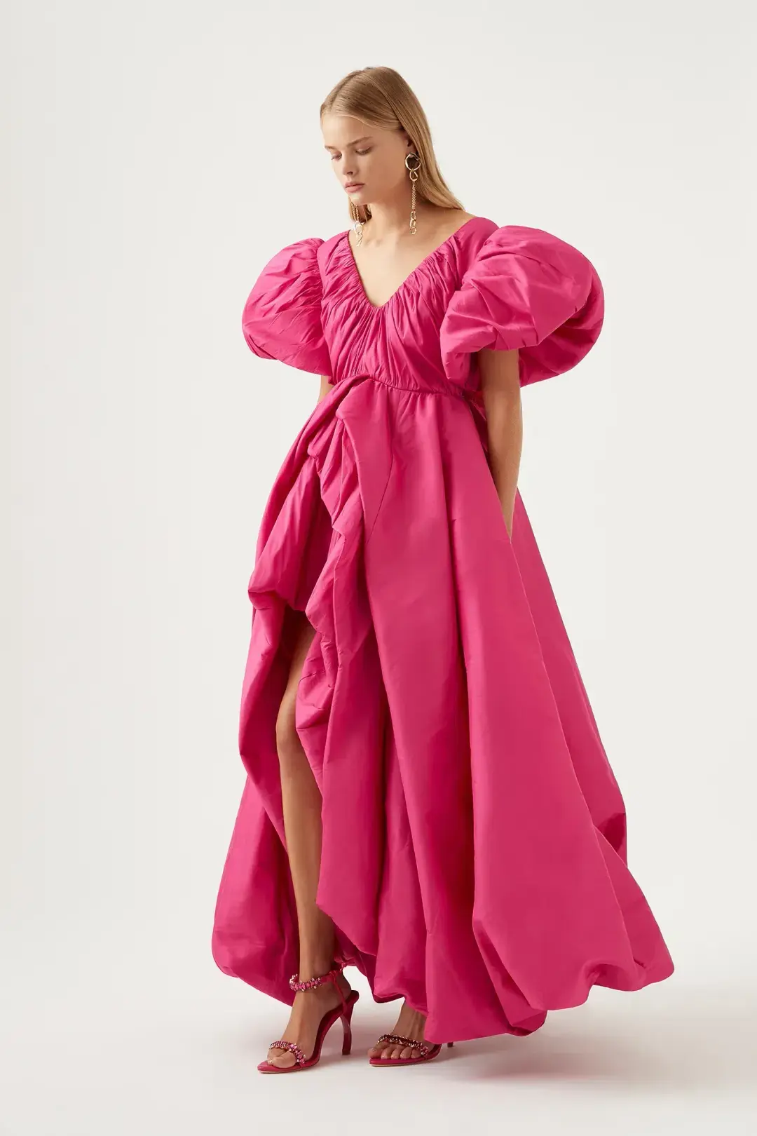 Aje Manifestation Gown Fuchsia Size 14 for rent on The Volte - main image