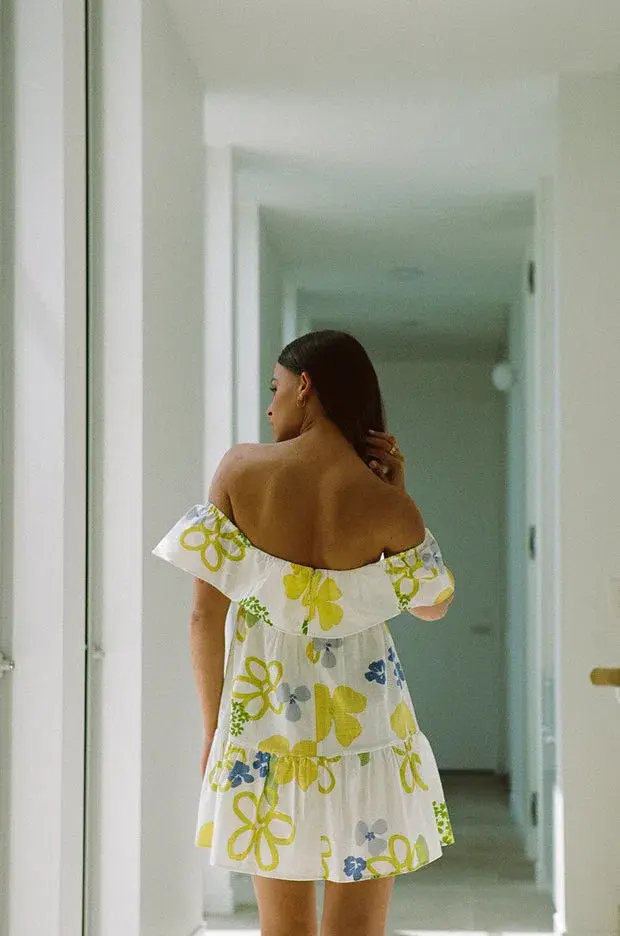 Sabo Skirt Siara Babydoll Dress Print  Size XS/Au 6  for rent on The Volte - main image