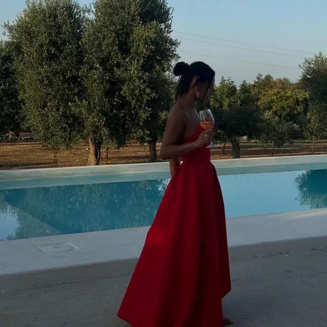 Elliatt Laurel Dress Red Size 10  for rent on The Volte - main image