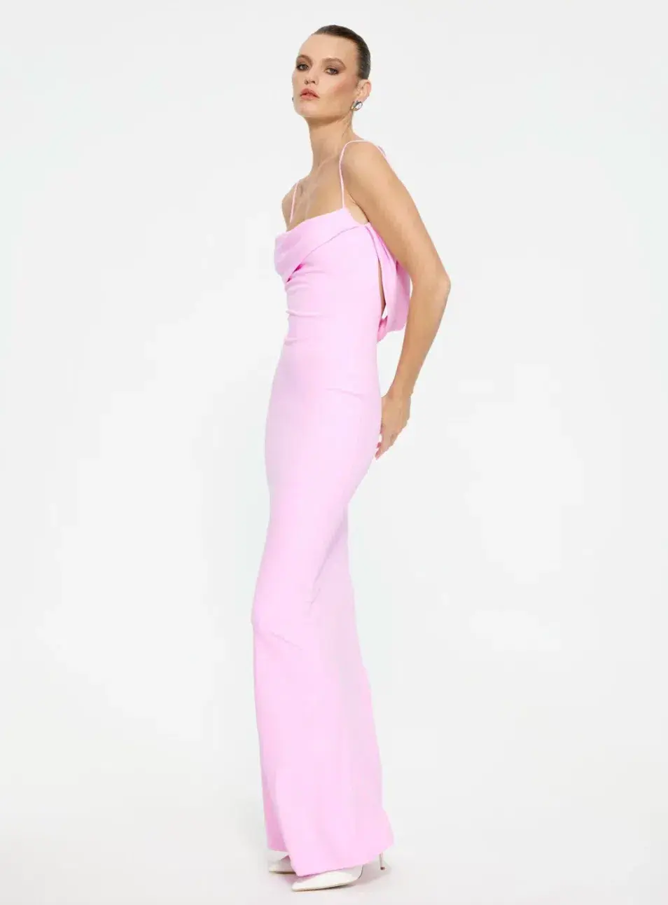 Effie Kats Havilland Gown Taffy Pink XS/Au 6 - Image 5