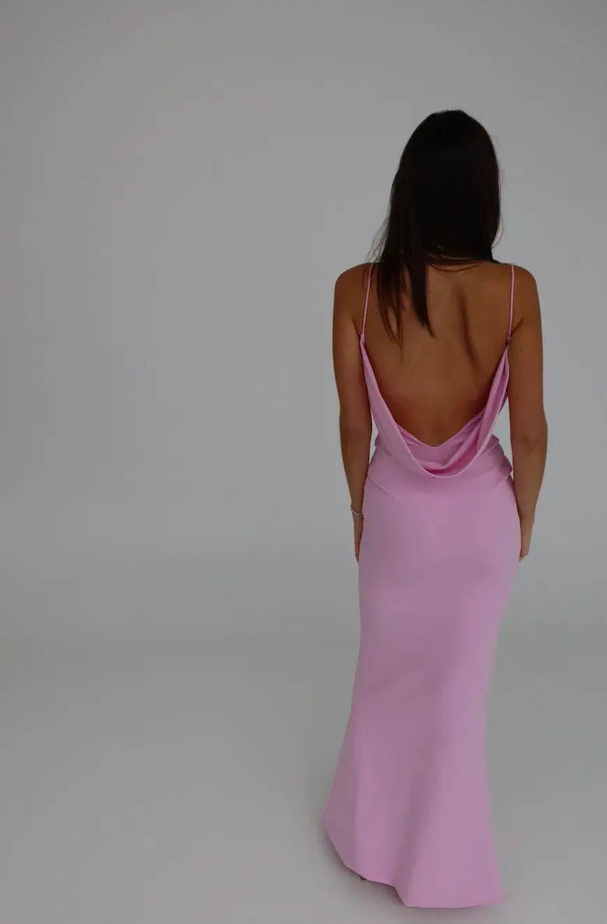 Effie Kats Havilland Gown Taffy Pink XS/Au 6 - Image 1