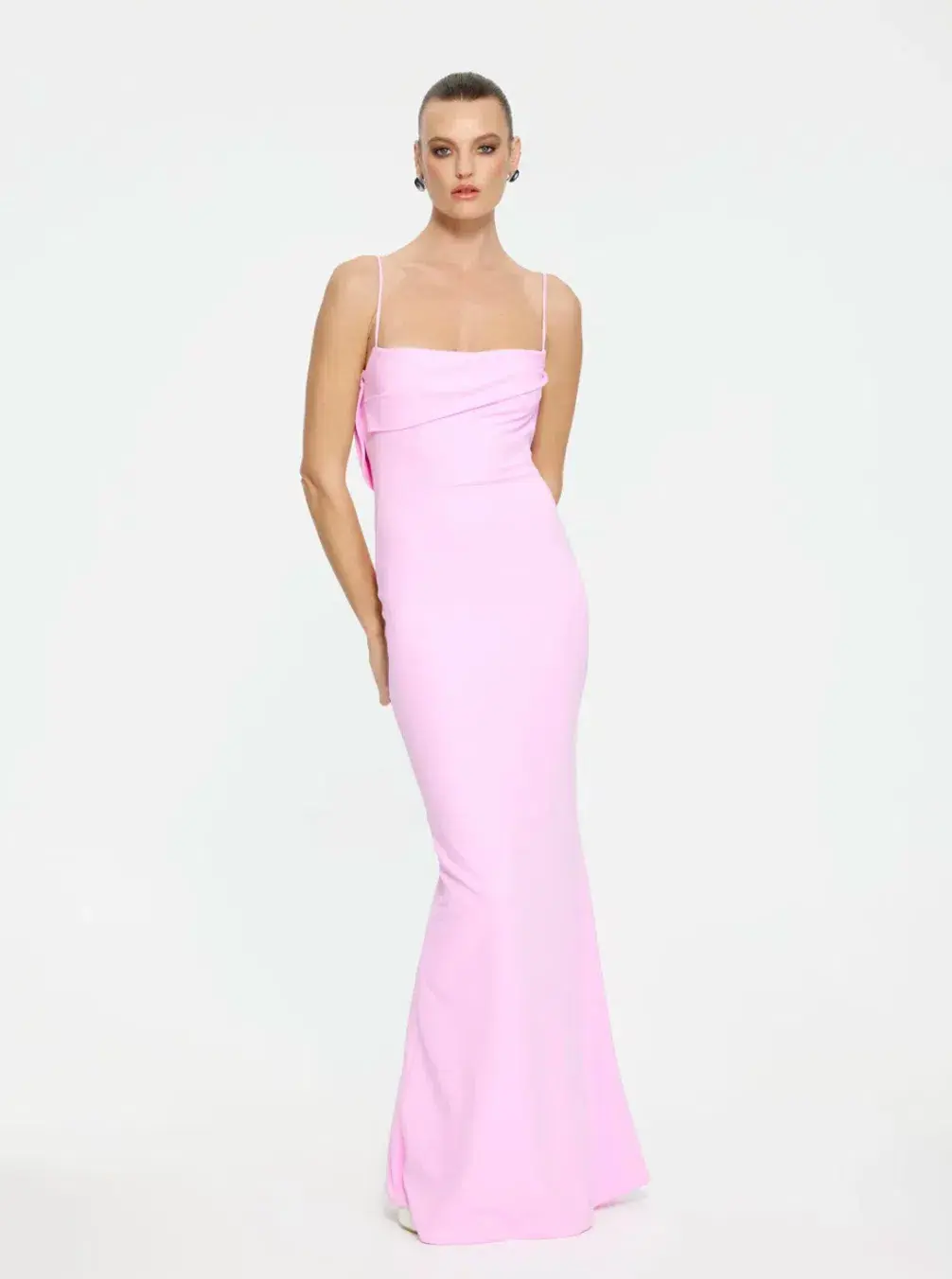 Effie Kats Havilland Gown Taffy Pink XS/Au 6 - Image 4