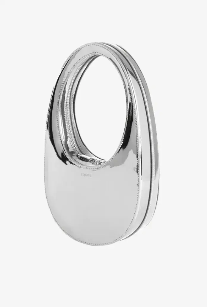 Coperni Silver Swipe Mini Leather Shoulder Bag - Image 5