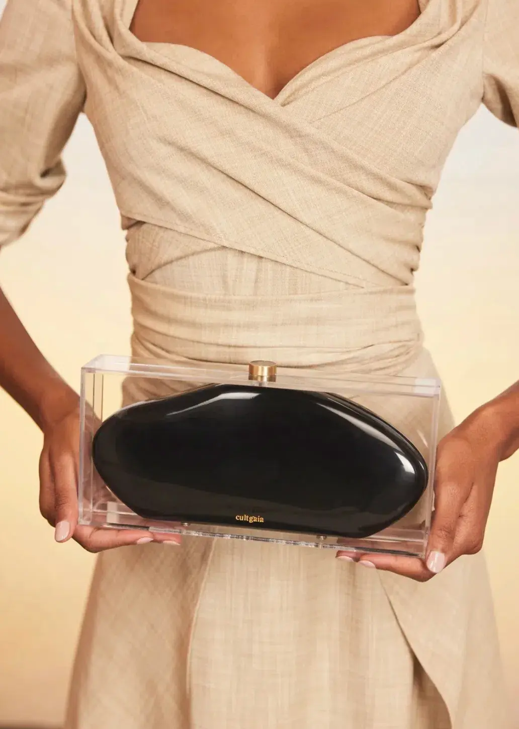 Cult Gaia Annika Clutch in Black - Image 4