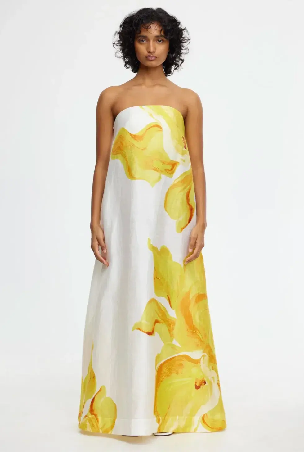 Acler Hopton Dress Ivory Calla Lily Size 12 for rent on The Volte - main image