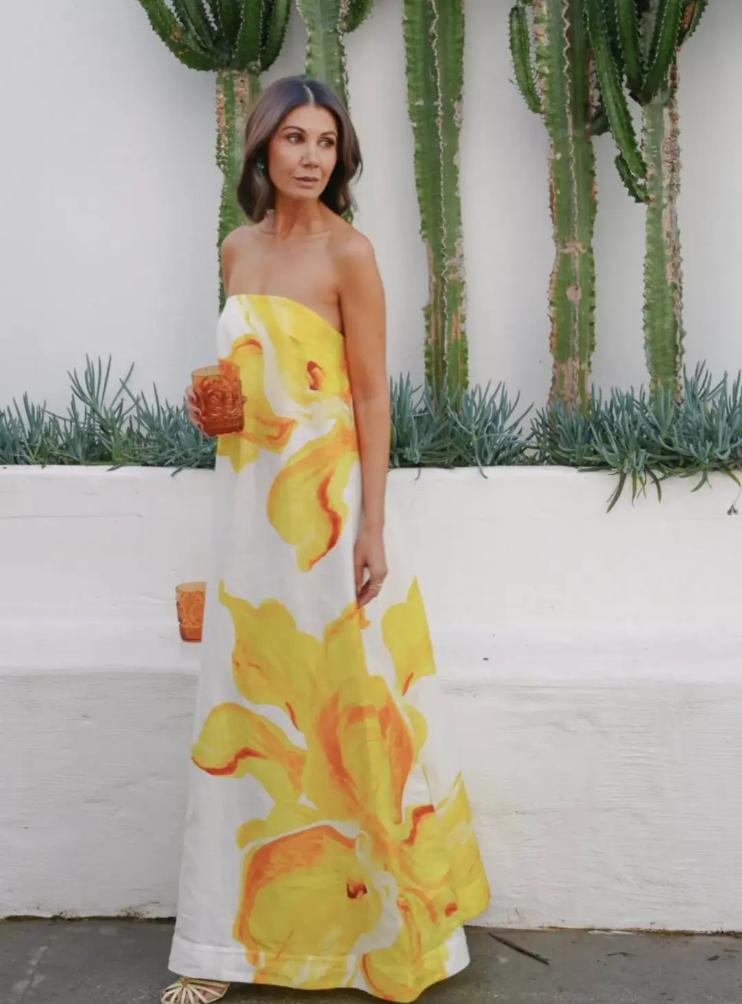 Acler Hopton Dress Ivory Calla Lily Size 12 for rent on The Volte - main image