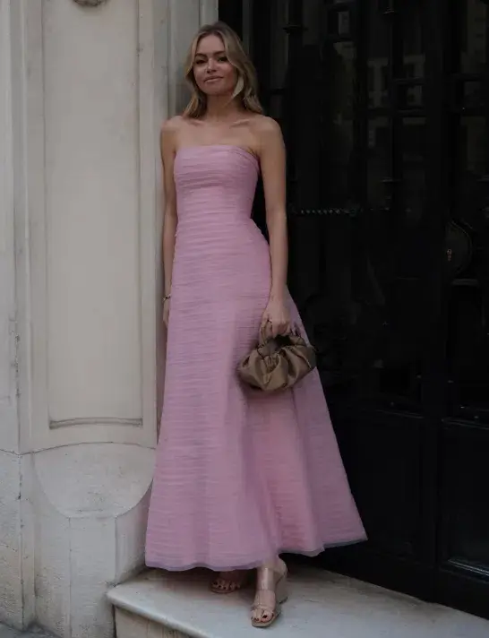 Aje Soundscape Maxi Dress Pink Size 6 - Image 7