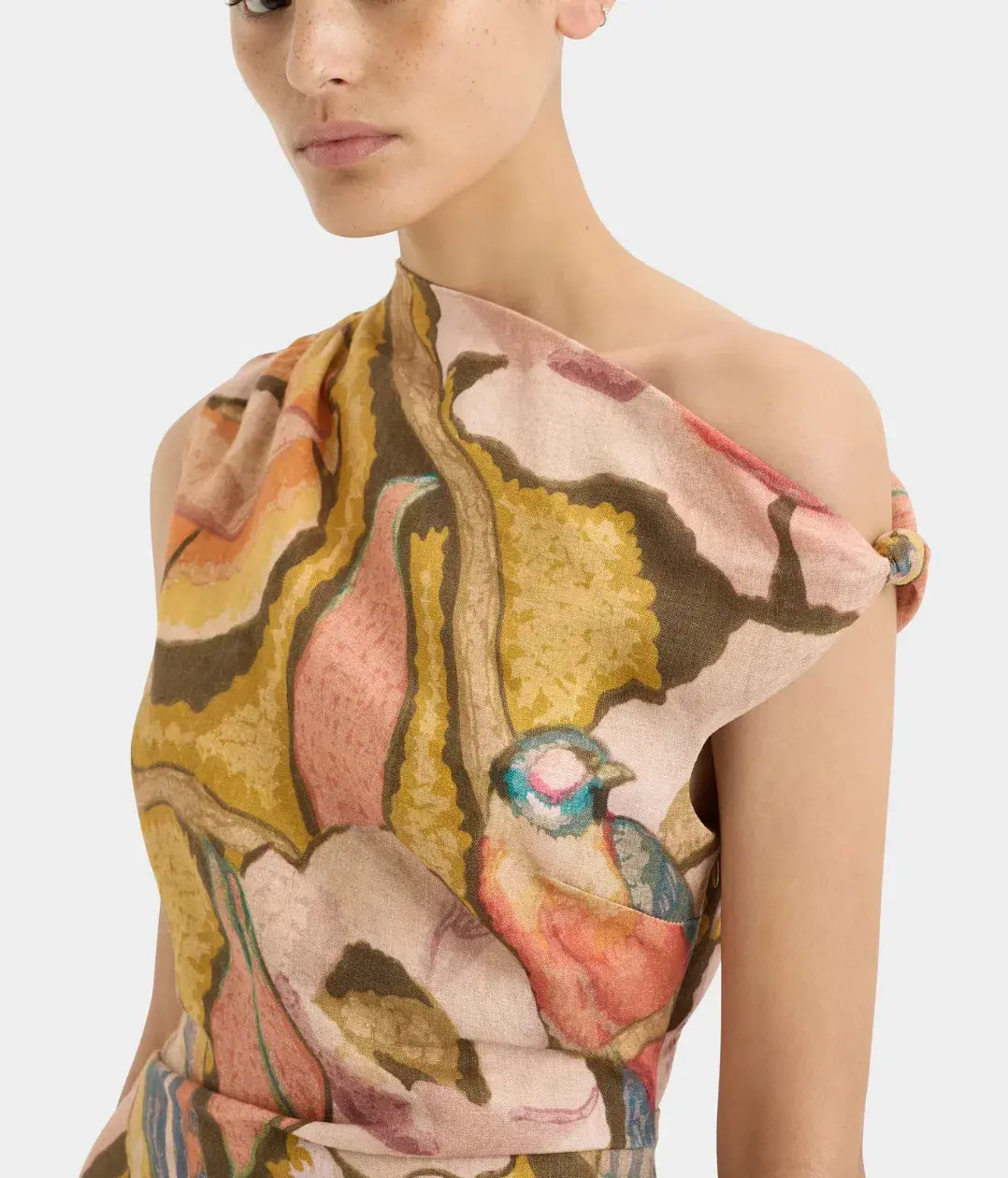 Sir the Label Talulah Knot Mini Dress Sanderling Floral  Size 10 - Image 3