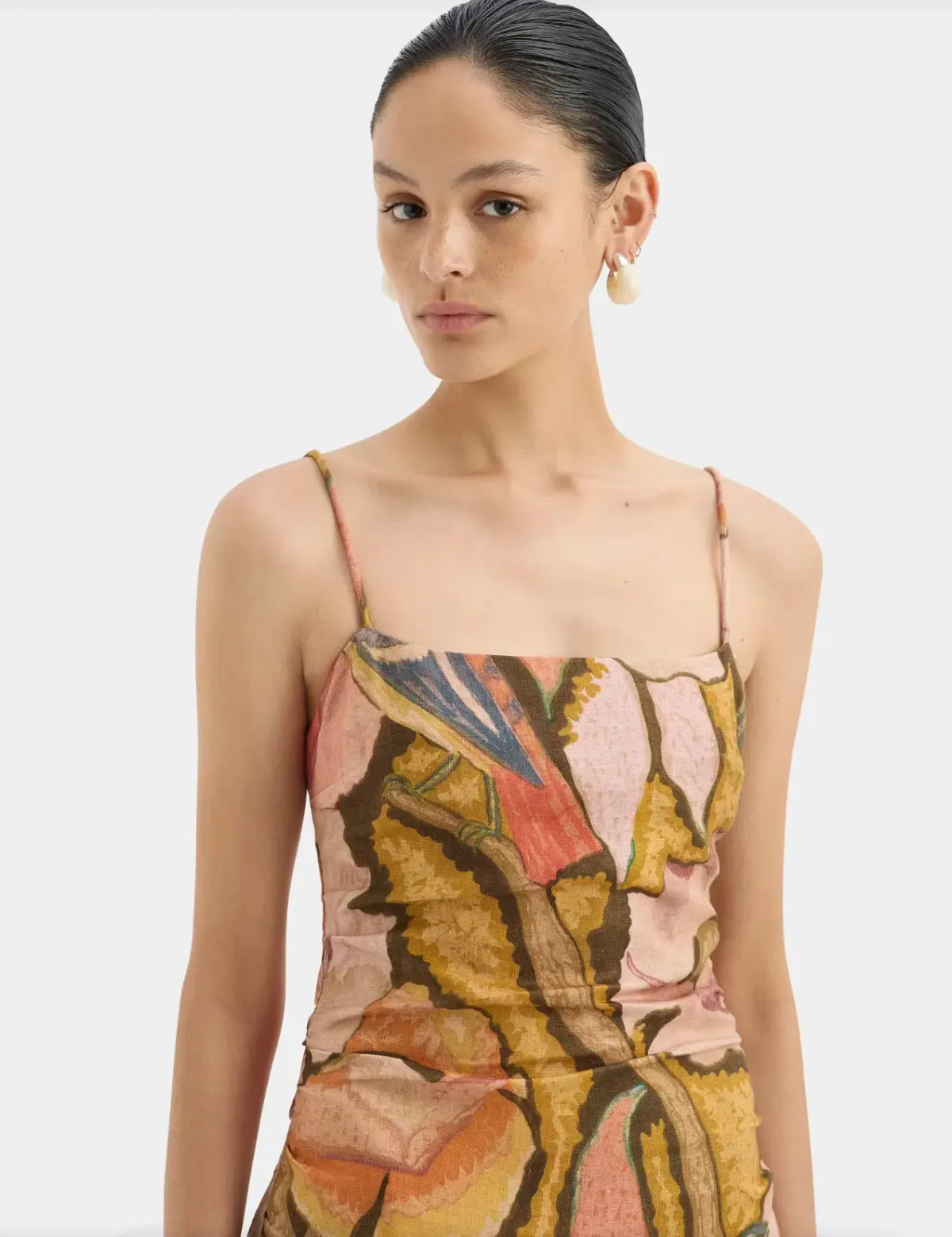 Sir the Label Talulah Column Dress Sanderling Floral Size 10 - Image 3